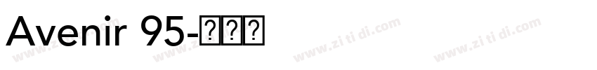 Avenir 95字体转换